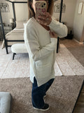 Ivory waffle cardigan